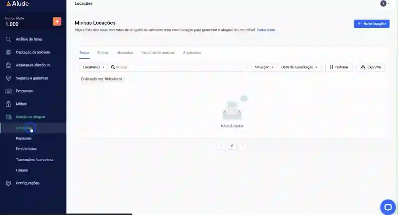 Prévia do vídeo: crie uma nova locação